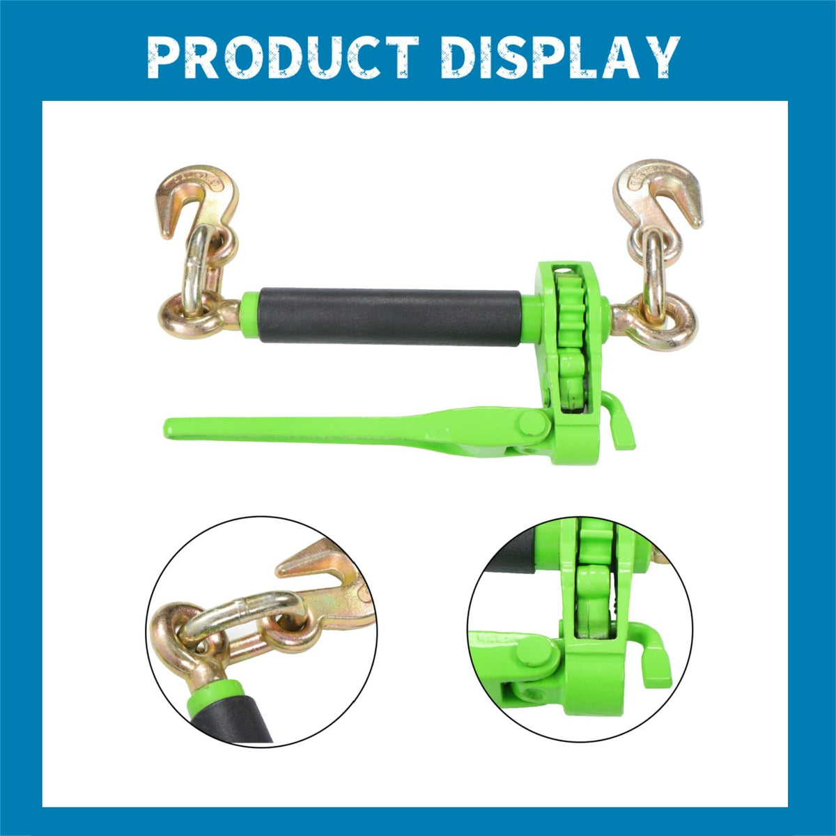 Silscvtt 4 PCS 5/16in-3/8in Folding Chain Bundle with G70 Hook