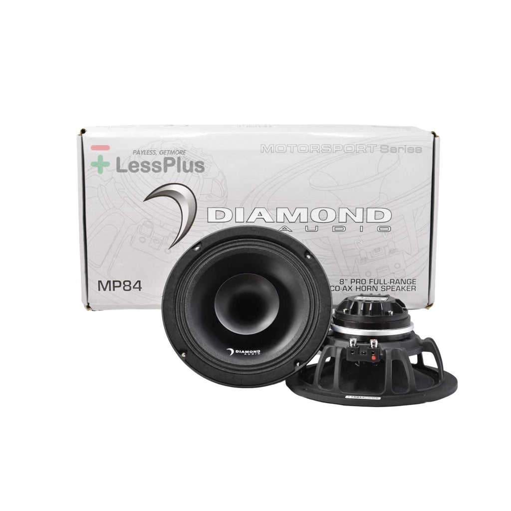 Diamond Audio MP84 MP 8-Inch 2-Way Coaxial Horn Speakers, 400W Max (Pair)