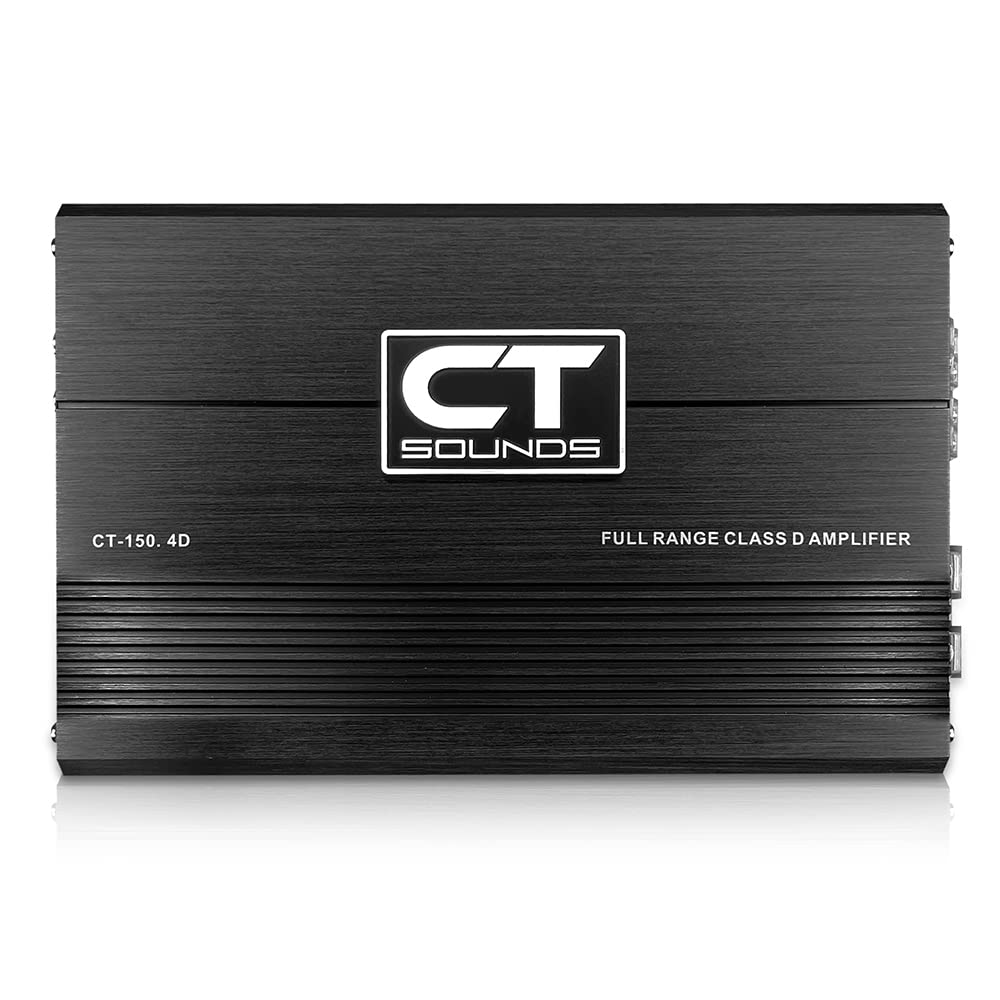 CT Sounds CT-150.4D Full-Range Class D 4 Channel Car Audio Amplifier, 1000 Watts RMS