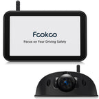 Upgraded 1080P Wireless RV Backup Camera, 5" Full/Split Screen Recording Monitor, Rear-View Camera Adapted to Pre-Wired Mount, Digital Signal for RV Truck Trailer Camper (DW5)