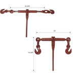 8" Heavy-Duty Ratchet Binders with Adjustable G70 Hooks
