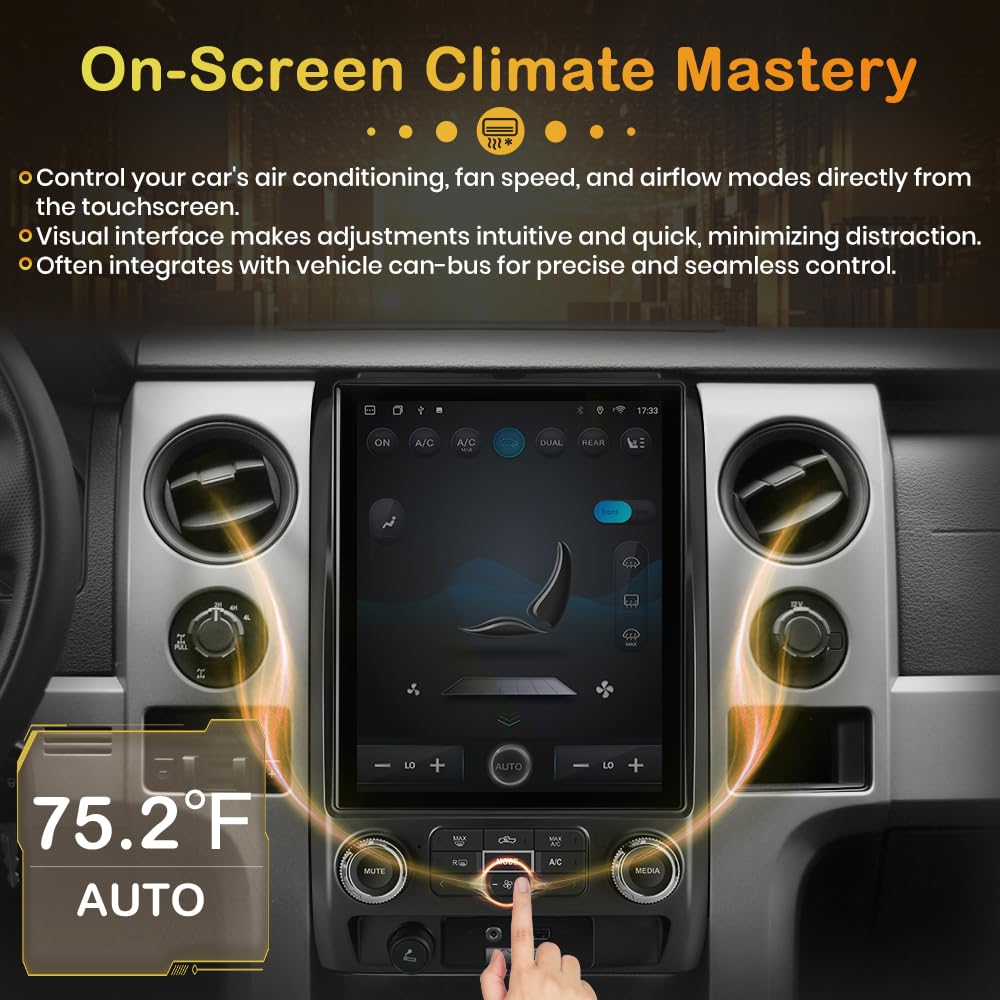 12.1 inch Android 13 Car Radio for Ford F150 2009-2012