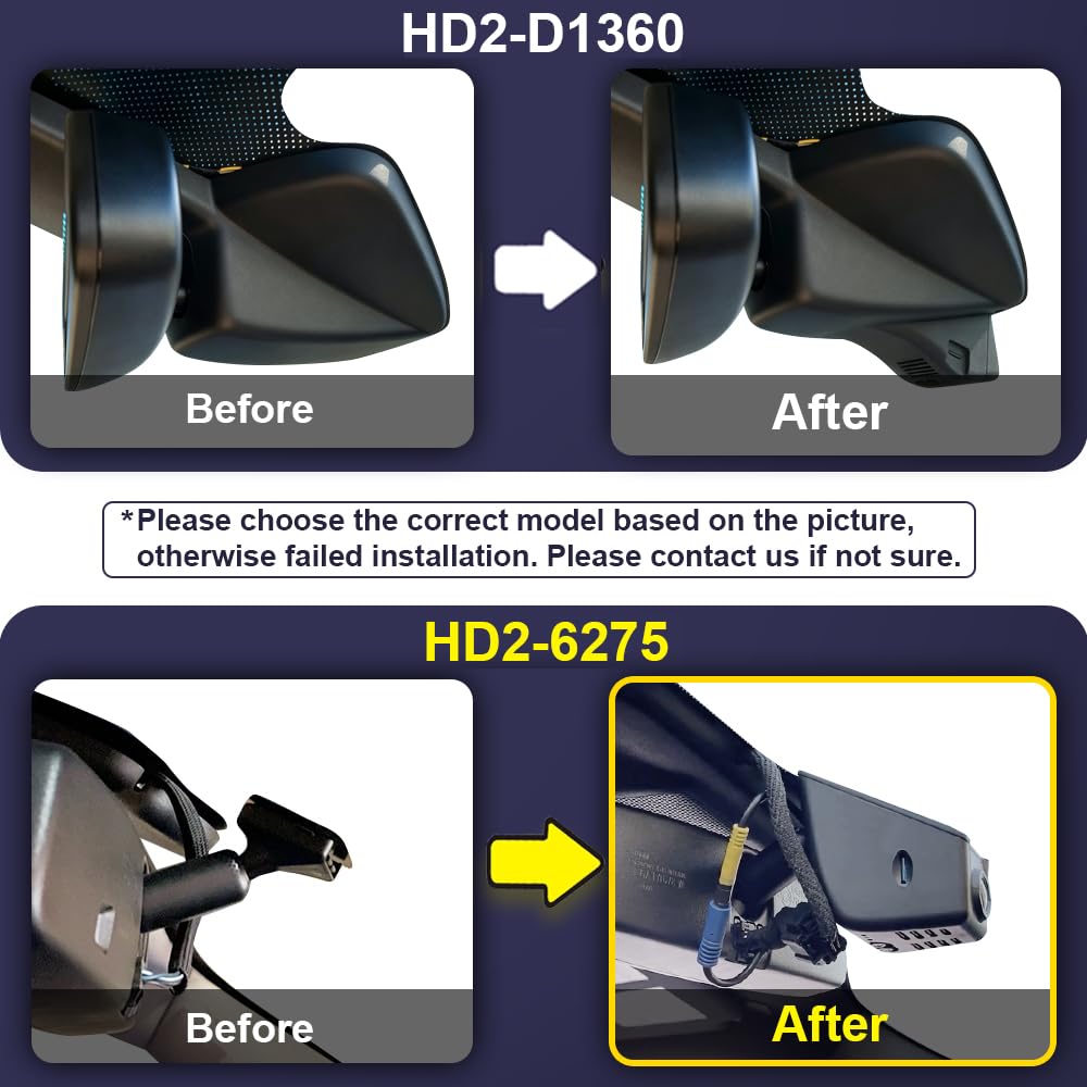 Fitcamx 4K Dash Cam Suitable for Ford Edge 2011-2018 (HD2-6275), OEM Style