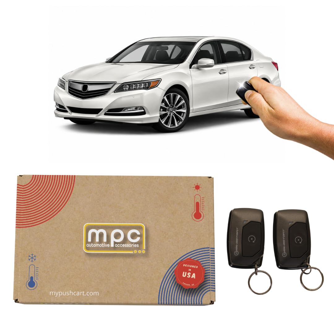 MPC Factory Remote Activated Remote Start Compatible with Acura RLX 2016-2017 - Push-to-Start - Plug-in T-Harness - Firmware Preloaded