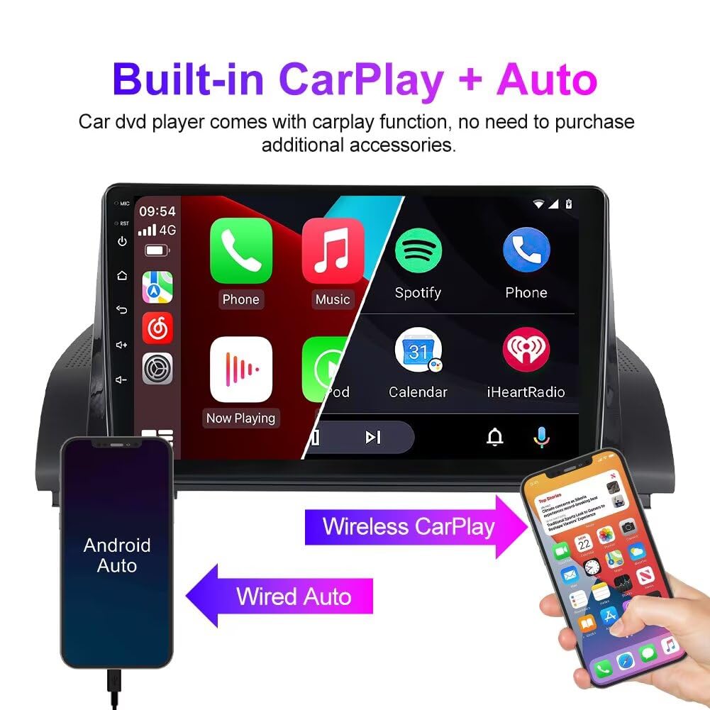 Stereo Car Radio for Honda Accord 10th 2018-2022 Non-Touch Screen Head Unit
