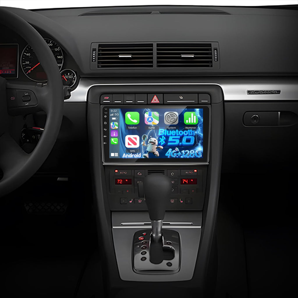 [8 Core Qualcomm 4+64G] for Audi A4 S4 RS4 2002-2008 Android Radio