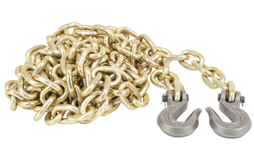 Mytee Products G70 Chain and Load Binder Kit | (4) 5/16-3/8" G70 G80 Load Binders & (4) 3/8" x 20' G70 Chains w/Grab Hooks | 6600 lbs Safe Load Limit for Truck & Flatbed Trailer | Made in USA