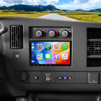 4+64G Android Car Radio Stereo Upgrade for 2008-2026 Chevy Express 2500 3500 8" Touch Screen GPS Navi Head Unit for GMC Savana 2008-2026 Radio Replacement w/Wireless Carplay & Android Auto Bluetooth