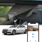 Fitcamx Front 2160P+Rear 1080P Dash Cam Adapts for Genesis G80 2021-2025 with Auto-Dimming (T1010), Integrated OEM Look, Dual HD Video, WiFi & APP, Loop Recording, G-Sensor, Easy to Use, 128GB Card