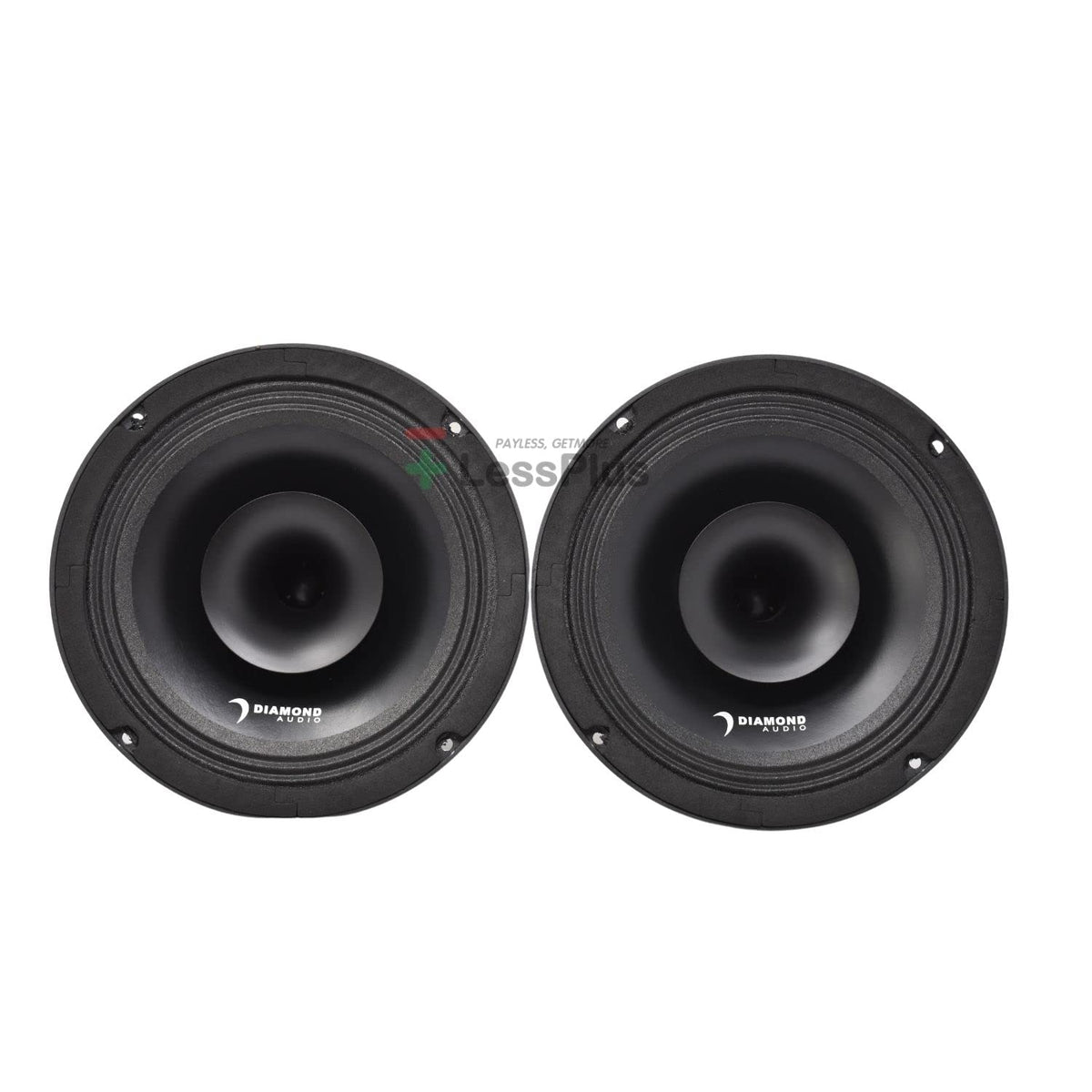 Diamond Audio MP84 MP 8-Inch 2-Way Coaxial Horn Speakers, 400W Max (Pair)