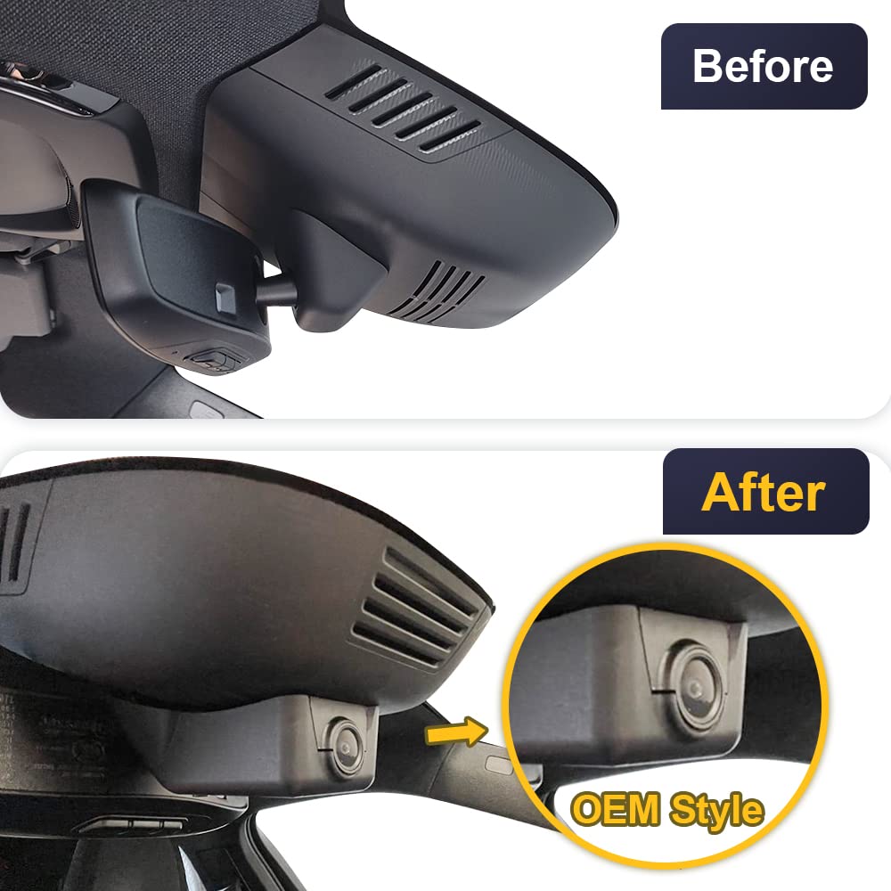 Fitcamx 4K Dash Cam Suitable for Polestar 2 2021-2027, Integrated OEM Style