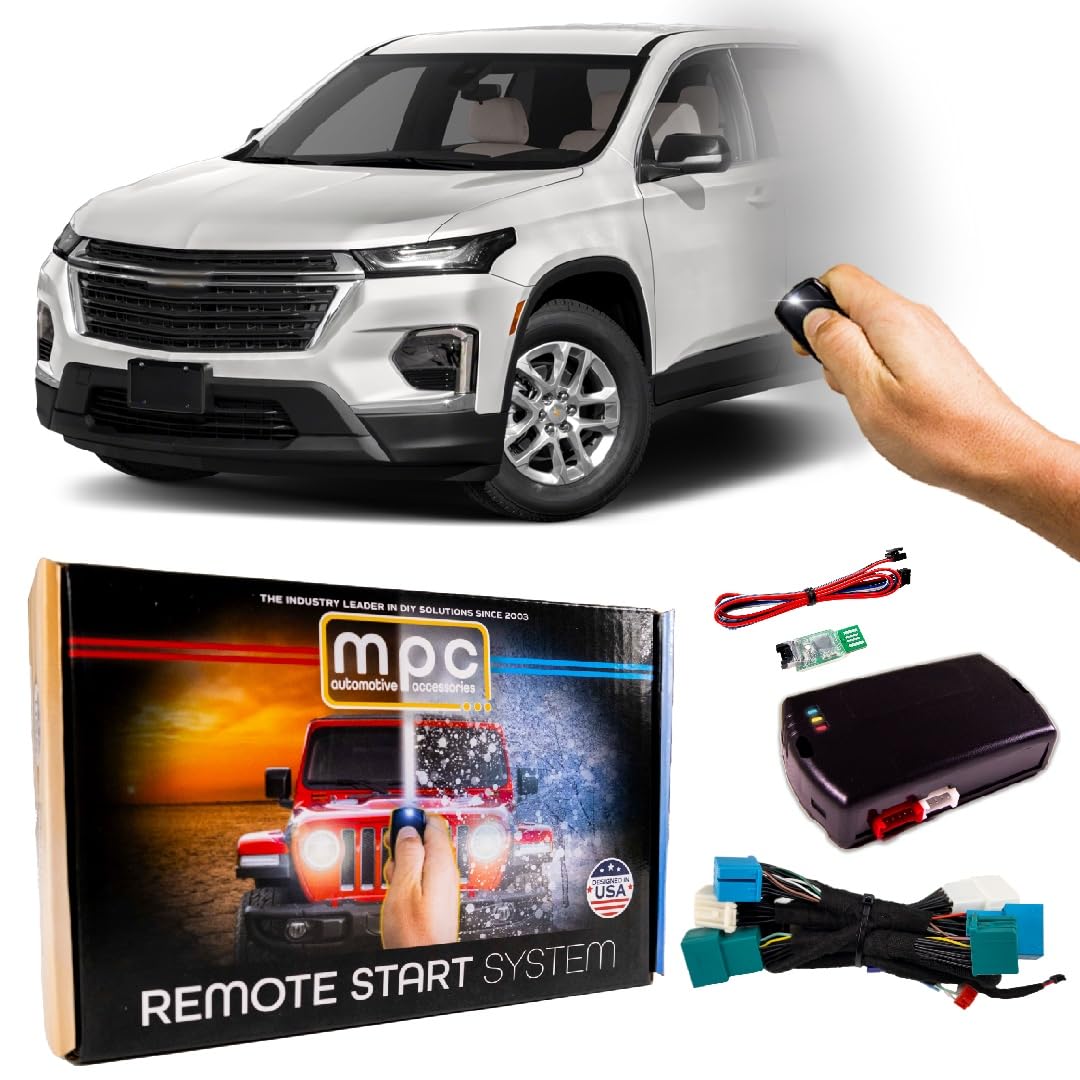 MPC Remote Start Kit Compatible with Chevrolet Traverse 2018-2023 || Push-to-Start || Uses Factory Fob || Includes Software Loader || Premier USA Tech Support