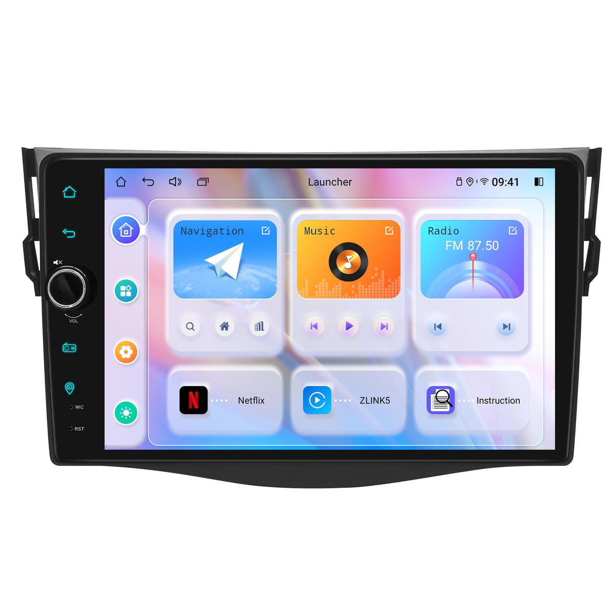 JOYING Car Stereo for Toyota Rav4 2006-2012 Android 12 Car Radio 9" Touch Screen Head Unit 8GB+128GB with CarPlay Android Auto GPS Navigation Bluetooth Mirror Link(JY-TZ164N8)