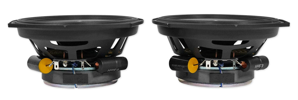 Pair Alpine S-S69 260 Watt 6x9 Coaxial 2-Way Car Audio Speakers Bundle with METRA 72-7800 Speaker Connector Harness Compatible with 1999-2000 Honda Civic