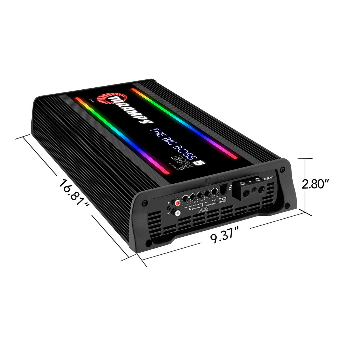 Taramps The Big Boss 5 Black 5000W RMS Monoblock Class D Car Sub Amplifier