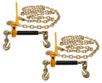 Mytee Products (4 Pack) 3/8" X 16' G70 Chain 5/16-3/8 Peerless QuikBinder Kit H5125-0658 Ratchet Load Binder WLL #7,100