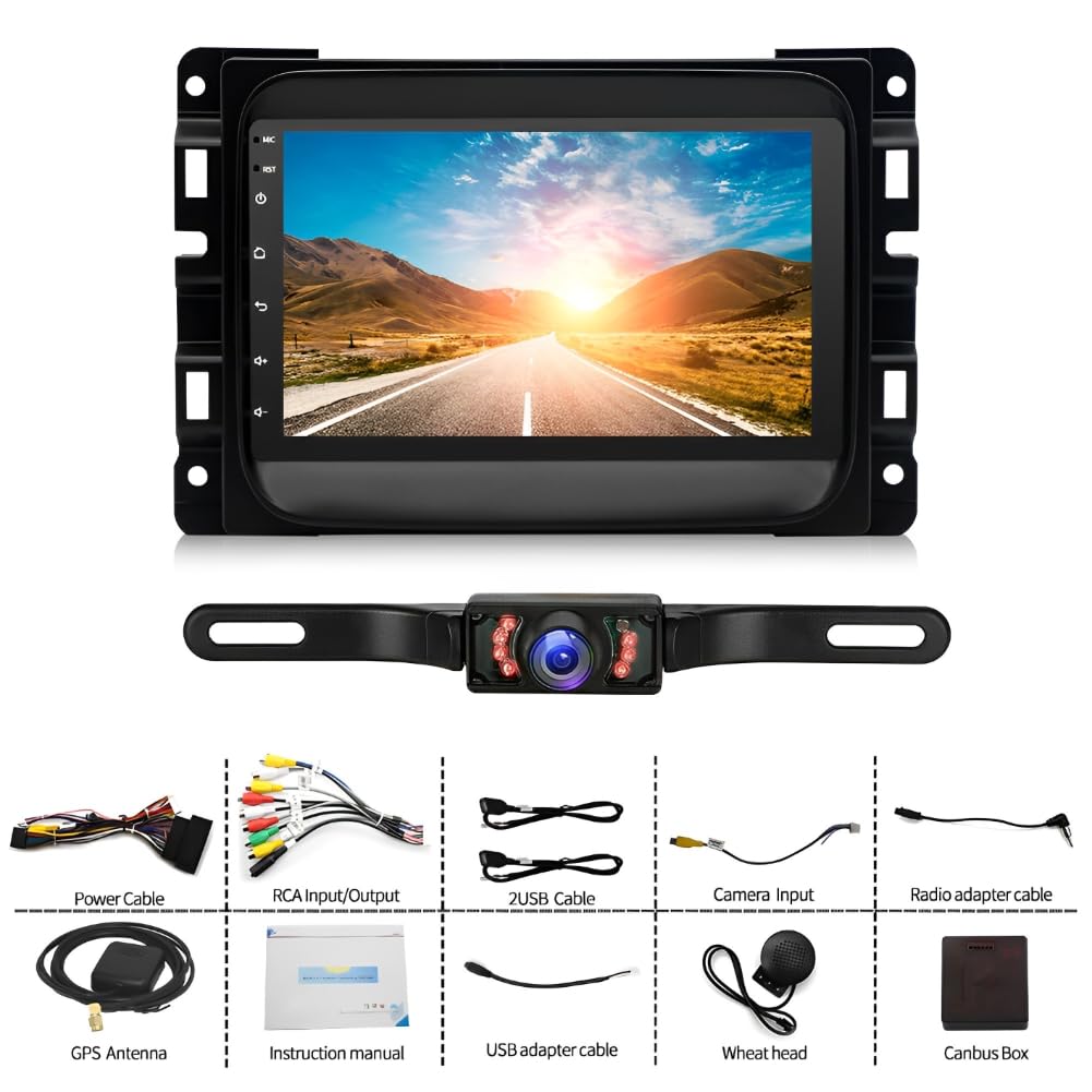 Double Din Car Stereo for Dodge Ram 1500 2500 3500 Radio Upgrade 2013-2018