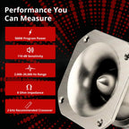 Ciare SPL CT440 Horn Tweeter, 1.75” Mylar Voice Coil, 500W Program Power, 110 dB, 8 Ohm High Output Super Tweeter, 2000-20,000 Hz, Anodized Silver, for SPL Car Audio & Pro PA Systems