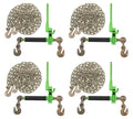 TM USWWAGOODS Replacement for/Fits 8PK 5/16'-3/8' Green Folding Handle Ratchet Load Binder & 5/16'x12' Binder Chain