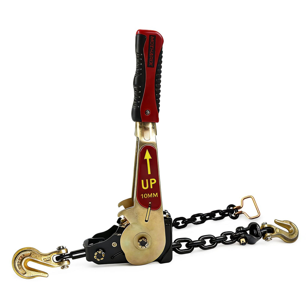 2 Pack 5/16"-3/8" Easy Ratchet Chain Binder with Grab Hooks