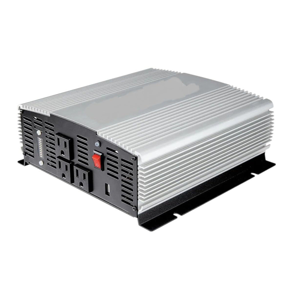 Fits Jupiter 2000 Watt Power Inverter 12V to 120V – 4000W Peak Car Battery Inverter Modified Sine Wave Converter with 3 AC Outlets & USB – Truck RV Camping Emergency Backup