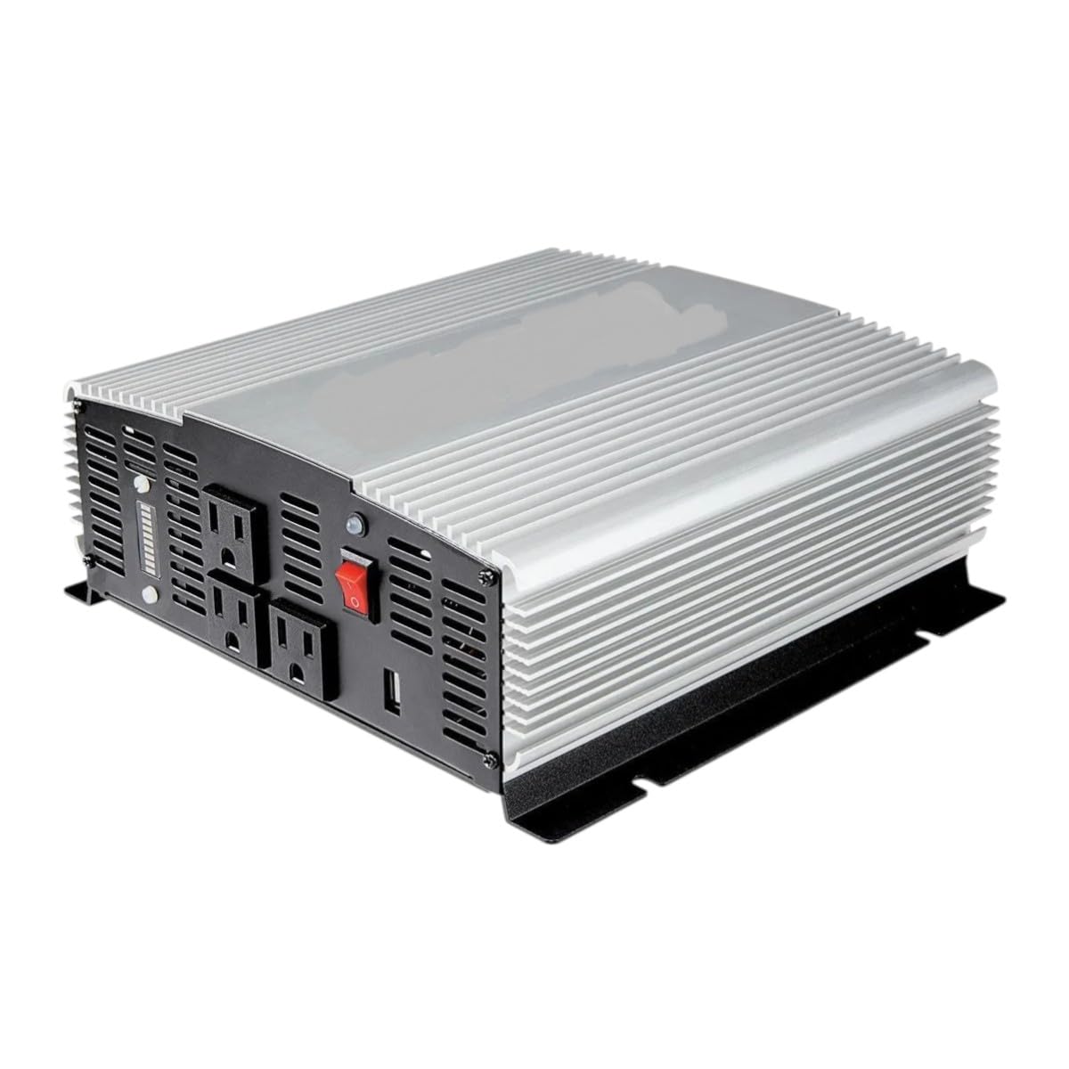 Fits Jupiter 2000 Watt Power Inverter 12V to 120V – 4000W Peak Car Battery Inverter Modified Sine Wave Converter with 3 AC Outlets & USB – Truck RV Camping Emergency Backup