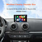Wireless Carplay Android Auto for Audi A3 A4 A5 S3 B9 Q2L Q5L Q7 2014-2018 with MIB System Carplay Retrofit Decoder Box Kit Support Mirrorlink, Camera