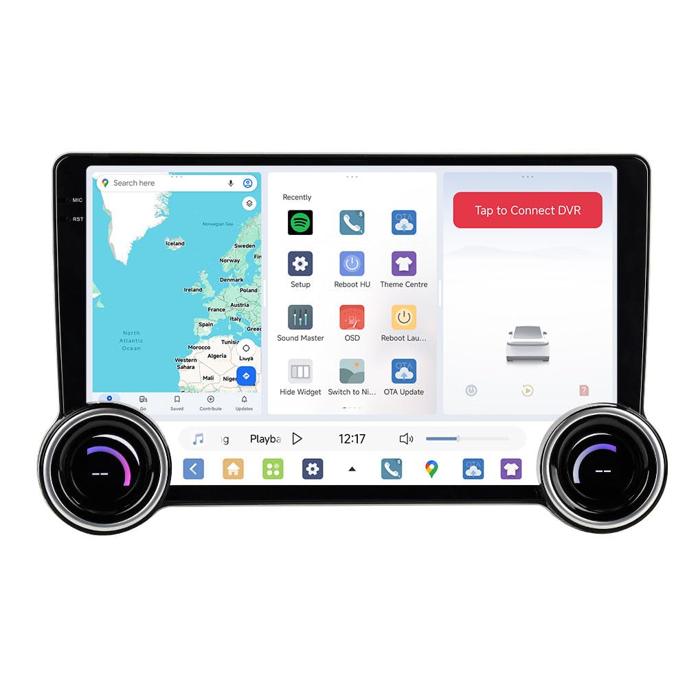 MekedeTech DUDUAUTO DUDU7 Android 11.5 inch 2K Touch Screen Upgrade Car Radio Stereo with Double Knobs Wireless Carplay Head Unit,8G RAM 128GROM,Support 360 Cameras