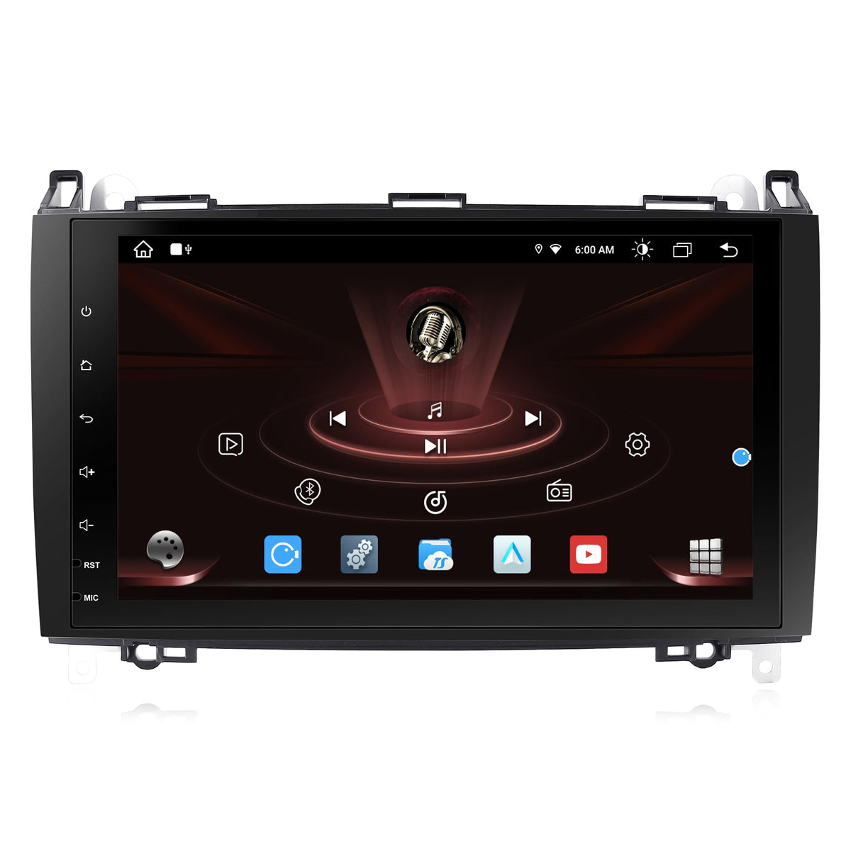 Radio for W639 Sprinter: 64G Double Din Car Stereo with Bluetooth AM FM Apple Carplay for Mercedes Benz W169 Vito Viano W906, 9" Touch Screen Android System Head Unit Play with Backup Camera FMAM