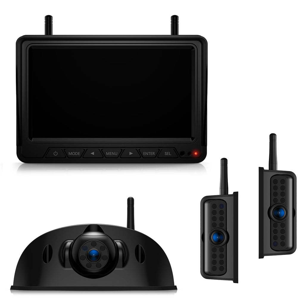 HD 1080P 7" Wireless 4 Backup Camera System for Furrion Pre-Wired RV