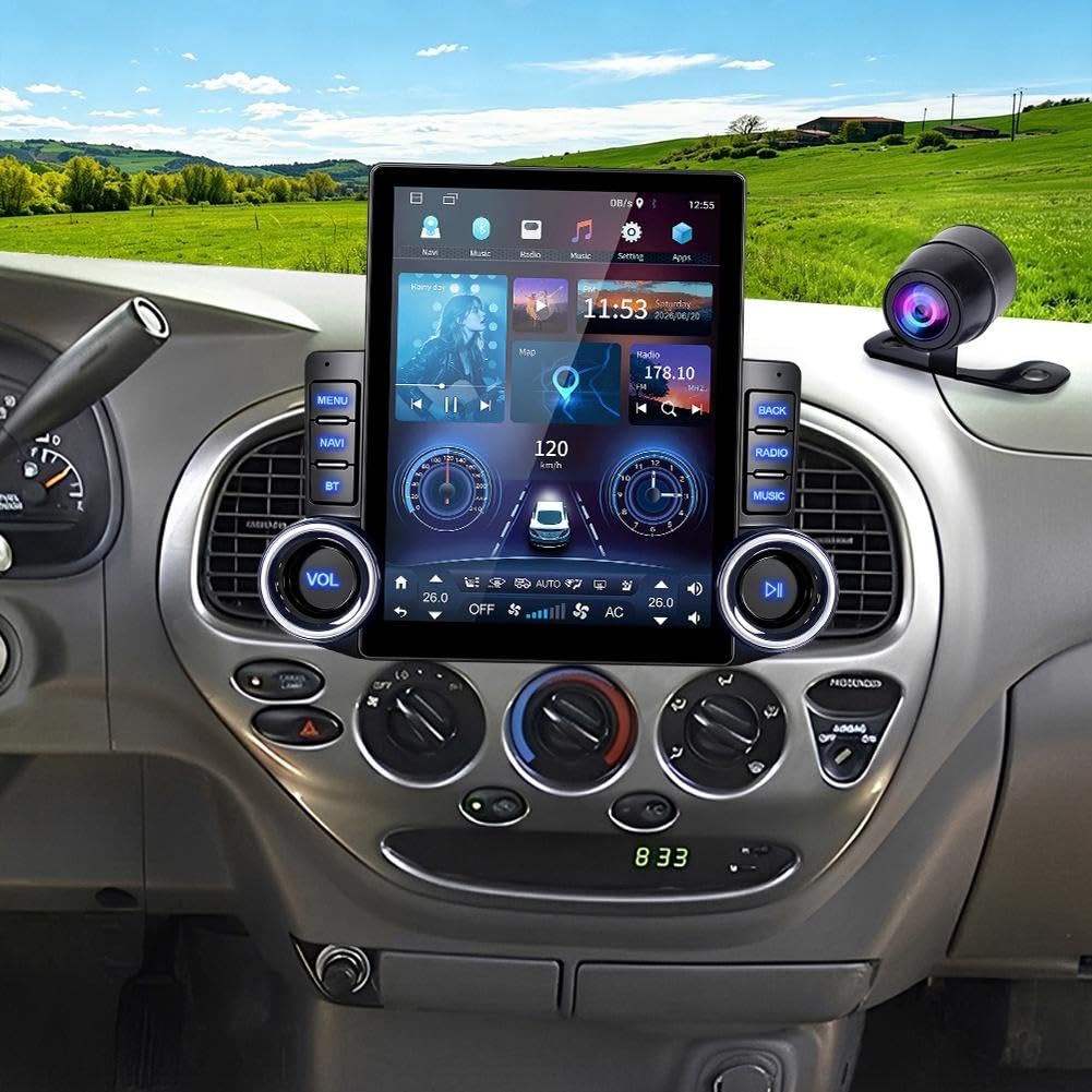 Dual knobs 9.7 Inch Upgrade Car Radio for Toyota Tundra 2000-2006 2+32G