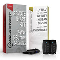 iDataStart Remote Starter KIT for Select Nissan/Infiniti/Suzuki Vehicles 2004+ and Select Chevrolet 2015+ w/3000ft Range (2-Way, 5-Button, 2-Remotes)