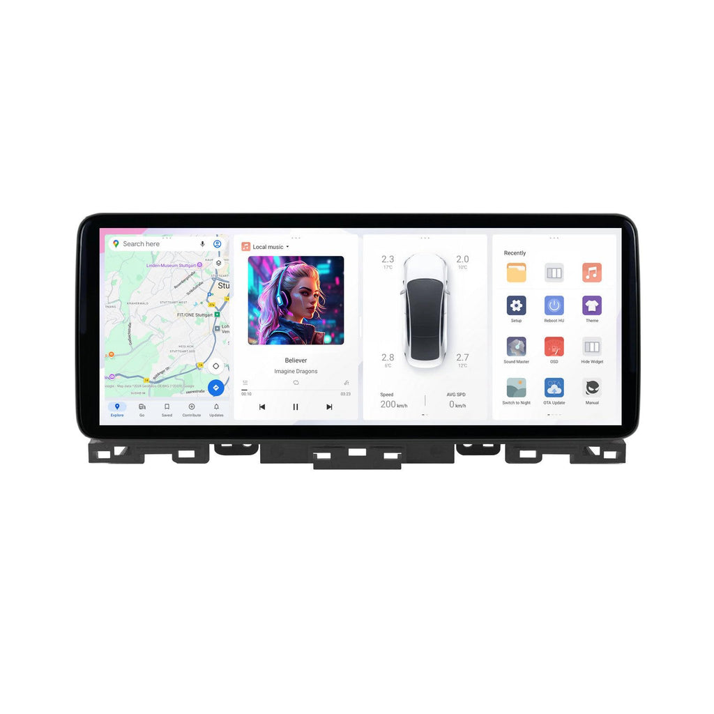 DUDUAUTO DUDU7 Radio Stereo for Kia K3 Cerato Forte 2019-2022, 2K 12.3" Screen 8 Core 8+128GB Head Unit GPS Navigation with Car-Play/Android Auto/FM/AM/SWC/DSP/Support 360 Camera