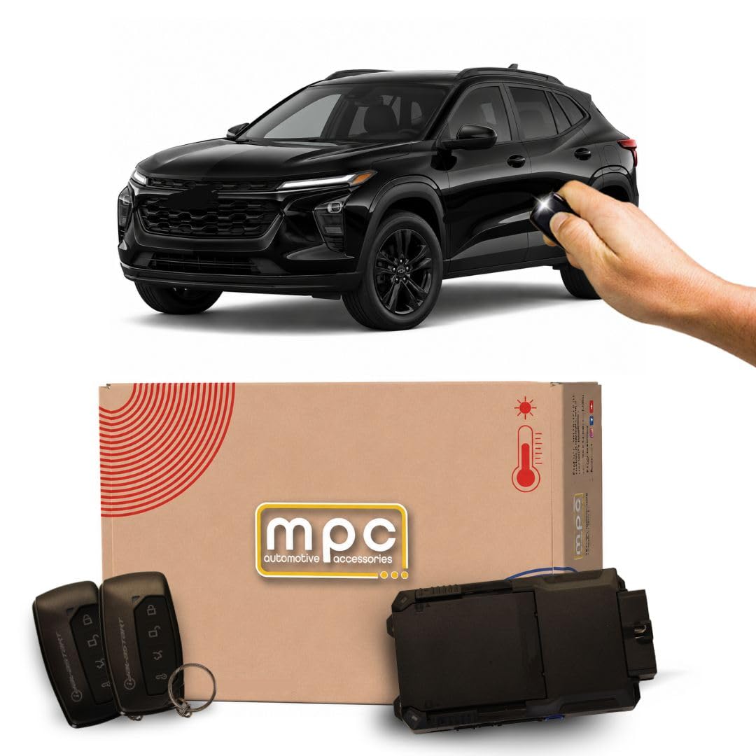 MPC Remote Start Kit Compatible with Chevrolet Trax 2013-2016 || 1-Way 4-Button Remotes Long Range || Plug & Play || No Wire Splicing || USA Tech Support