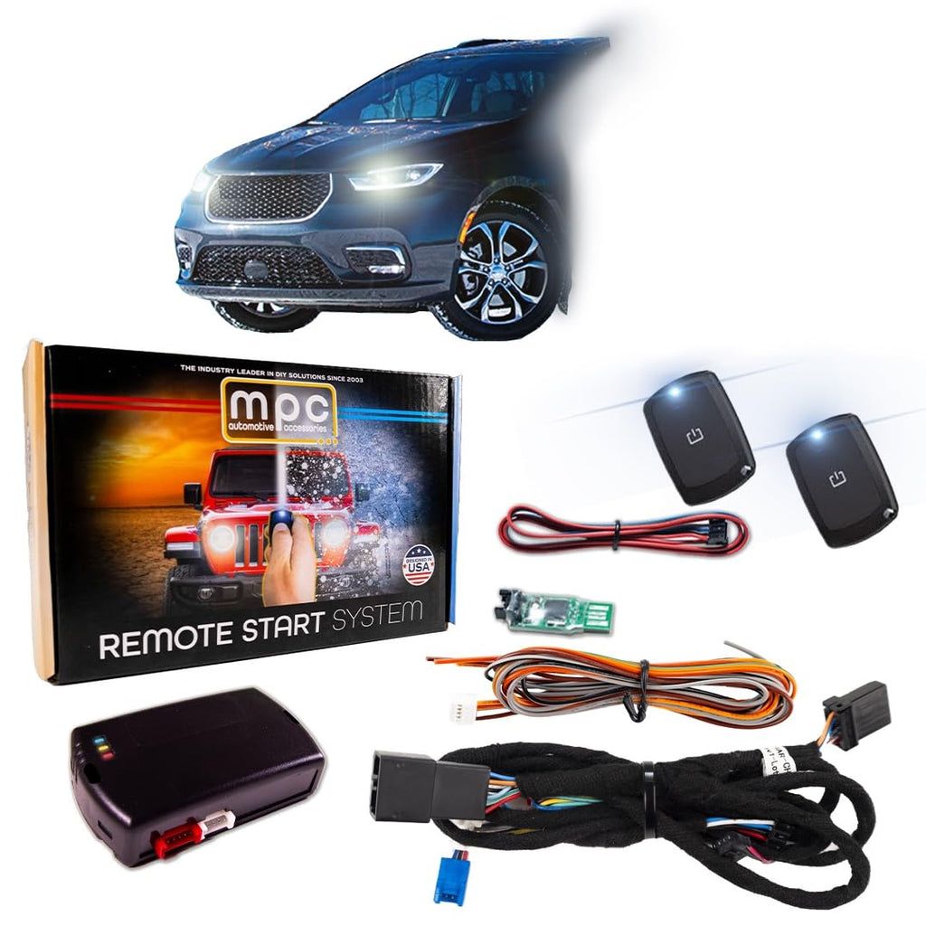 MPC Remote Start Kit Compatible with Chrysler Grand Caravan 2021-2022 || Push to Start || Gas || SEMI Plug & Play || Uses Factory Fob || Premier USA Tech Support