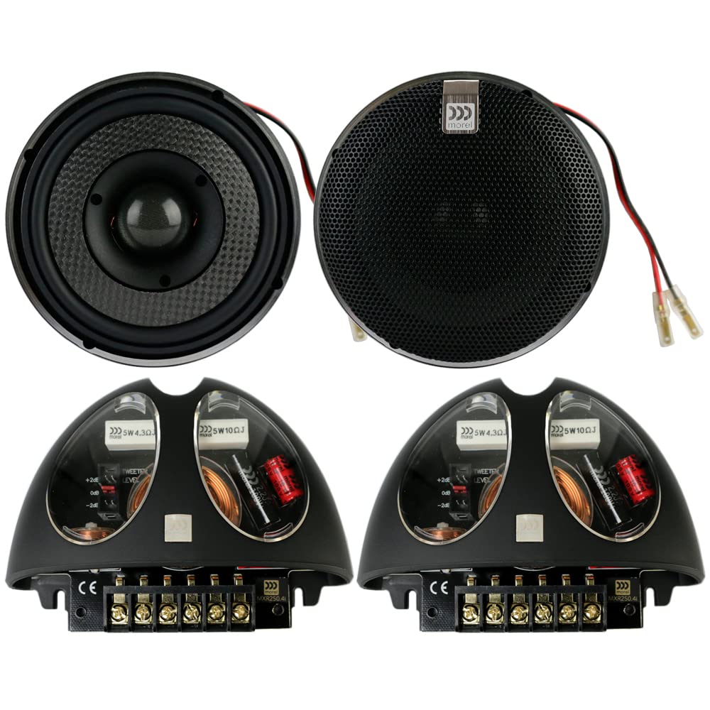Morel Virtus Nano Carbon Integra 42 4" 2-Way Carbon Thin Coaxial Speakers