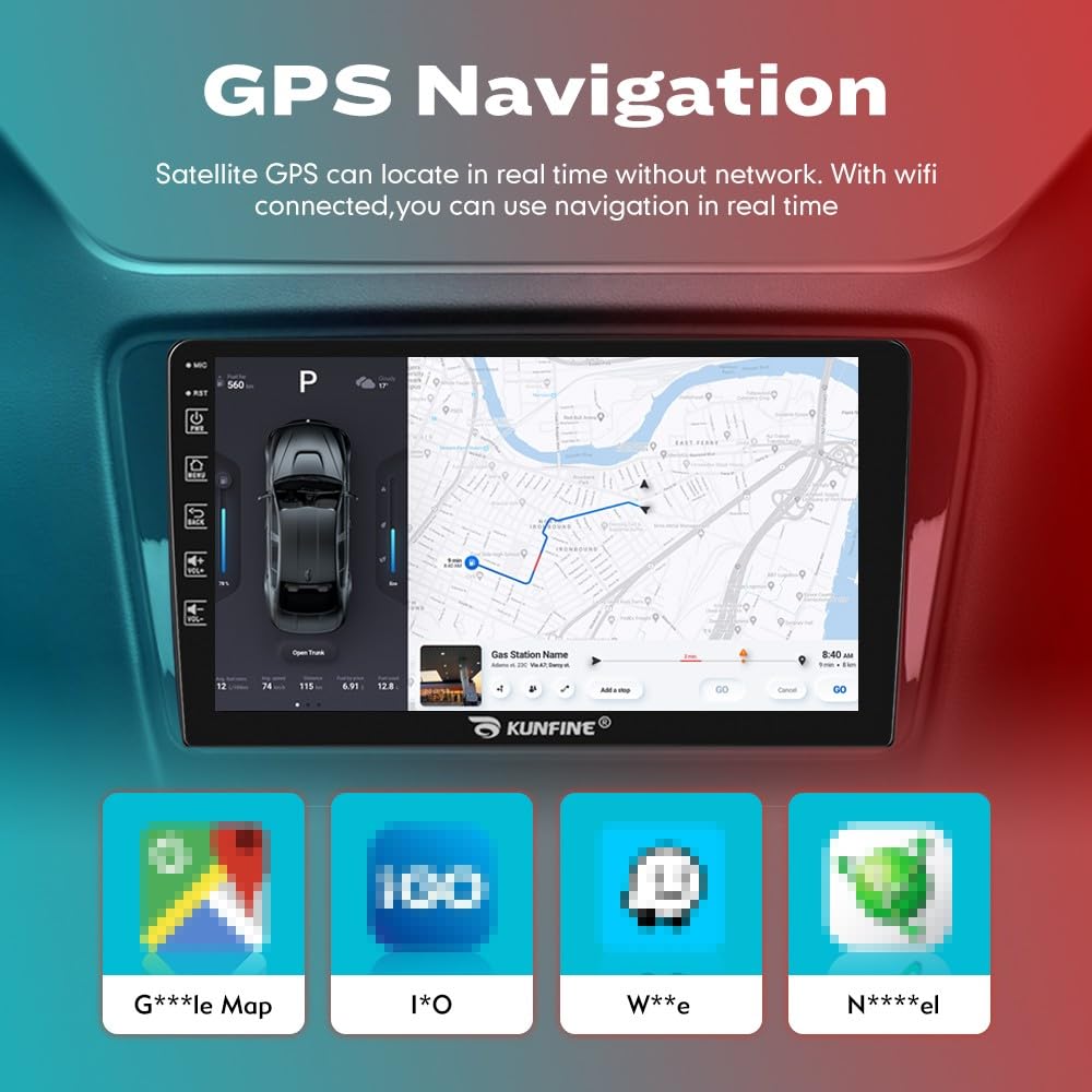 for Hyundai Santa Fe 2001-2006 Car CarPlay Android Auto Navigation Stereo GPS Radio Reverse Camera Display 9" IPS Touchscreen Headunit Tablet Pad Media Player, if Applicable Quad Core 4G+64G