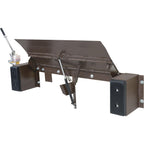 Vestil PP-2072 Steel Hand Pump Edge-O-Dock Leveler 72 in. Ramp Width x 29 in. Ramp Length 20,000 Lb. Capacity Brown