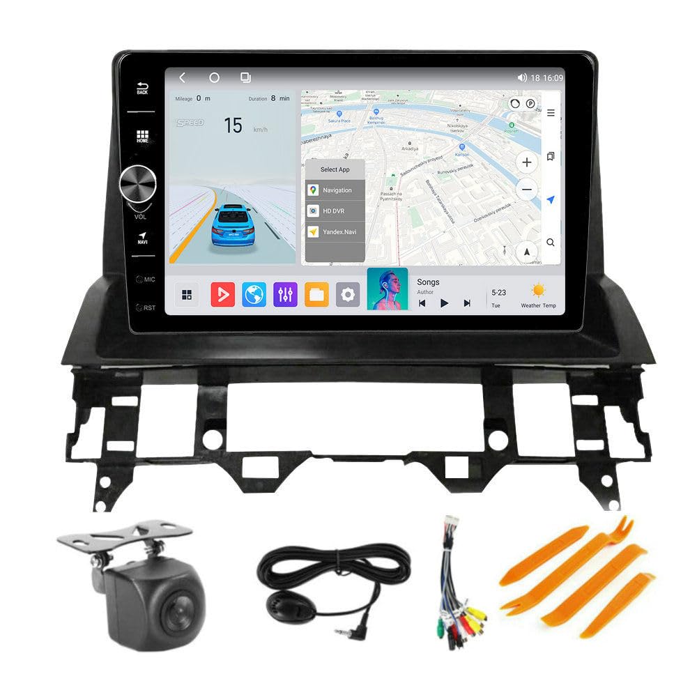 Android Radio for Mazda 6 2002-2008 Replacement Dash Kit -8Core 4+64GB