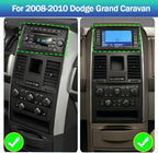 2+64G 7" Double Din Car Radio Stereo for Dodge Grand Caravan 2008-2020 / Dodge Nitro 2007-2012 Android 14 with Wireless & Wired Carplay Android Auto，GPS Navigation/SWC/Backup Camera+MIC