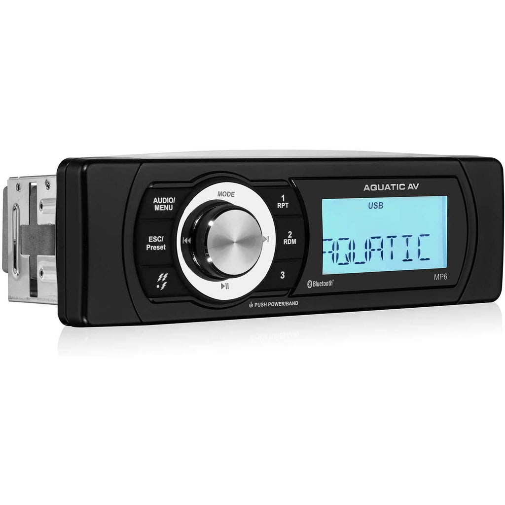 Aquatic AV MP6 Shallow Mount Waterproof Marine Stereo