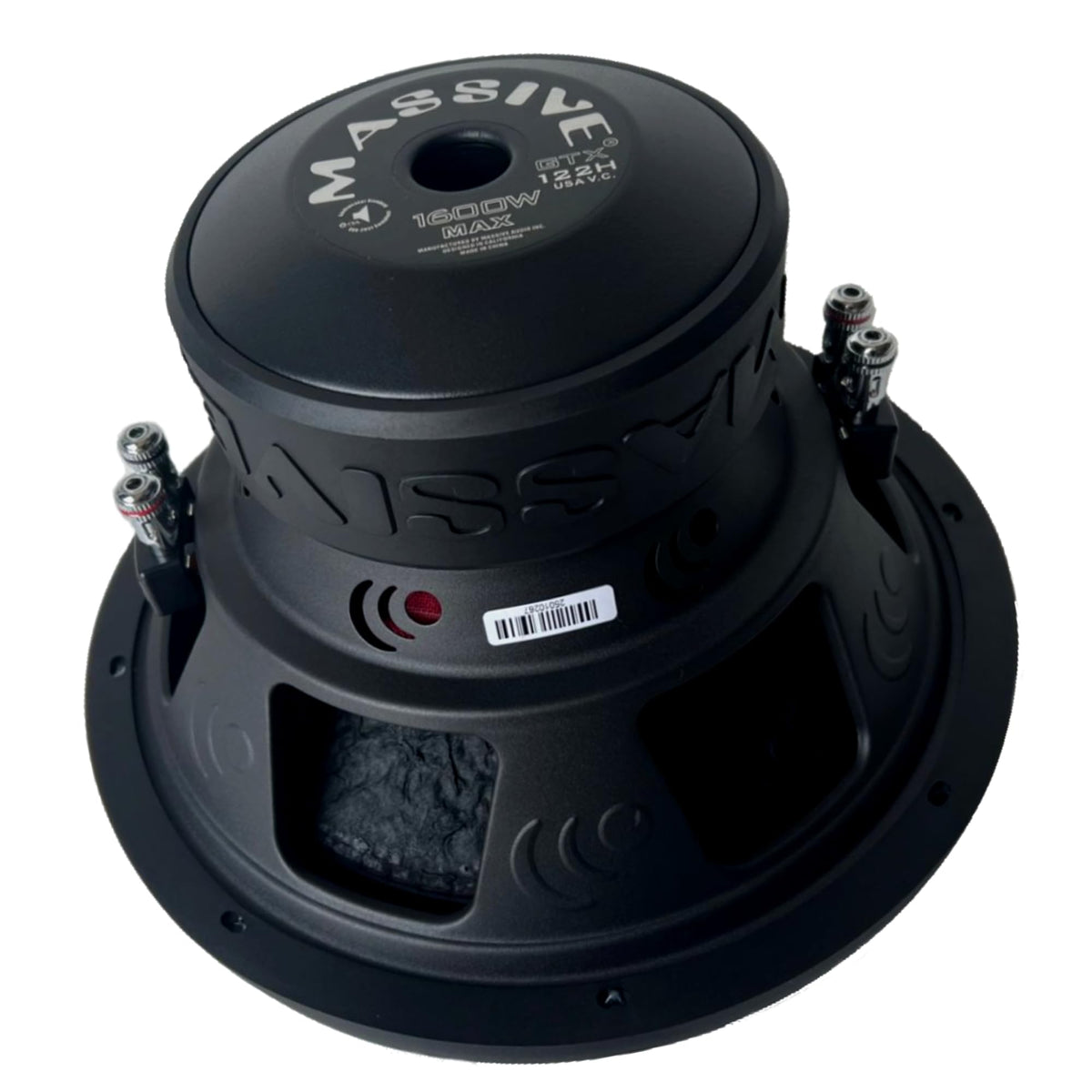 Massive Audio GTX124H | 12" 800 Watts RMS | 1600w MAX Dual 4 Ohm Subwoofer for Controlled deep bass