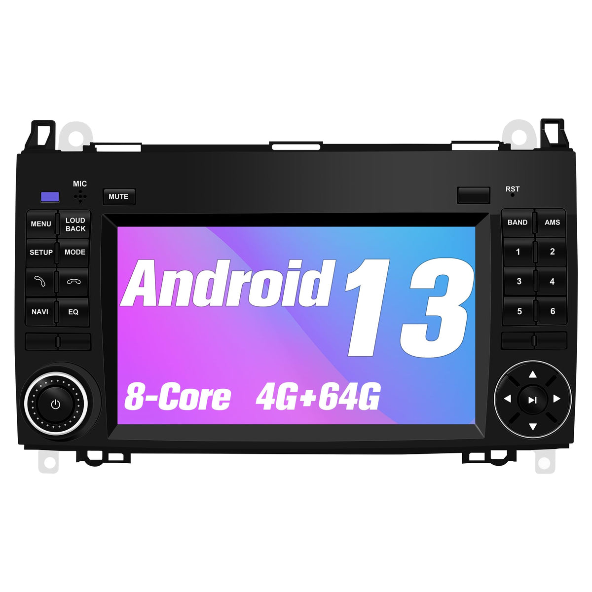 Radio for W639 Sprinter: 64G Double Din Car Stereo with Bluetooth AM FM Apple Carplay for Mercedes Benz W169 Vito Viano W906, 9" Touch Screen Android System Head Unit Play with Backup Camera FMAM