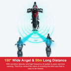 INNOVV ThirdEYE Motorcycle Blind Spot System with Voice and Indicators Alert, Waterproof Moto Assistant System, Detect Hazards from Side & Rear Line for Motorcycle/Bicycle/E-Bike(Watch Version)
