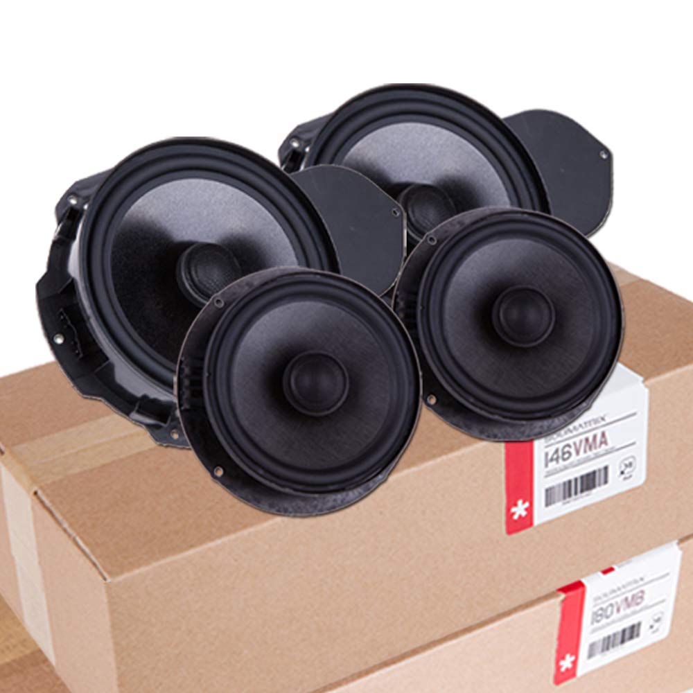 VMK2 Speaker Kit for VW CC08-17 Passat B6 B7 06-10 Front and Rear Door Drop-in Speaker Upgrade Set of 4
