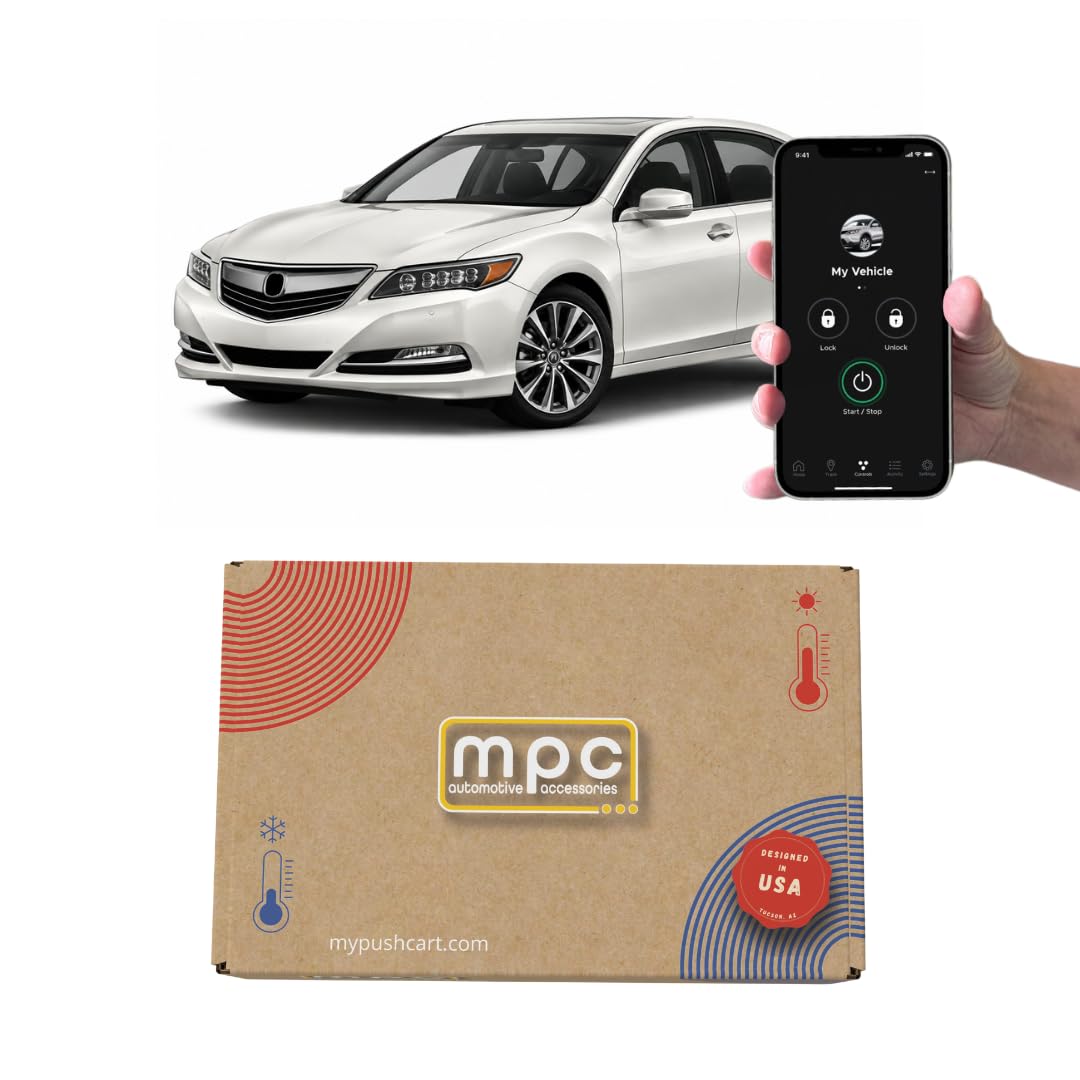 MPC Factory Remote Activated Remote Start Compatible with Acura RLX 2016-2017 - Push-to-Start - Plug-in T-Harness - Firmware Preloaded