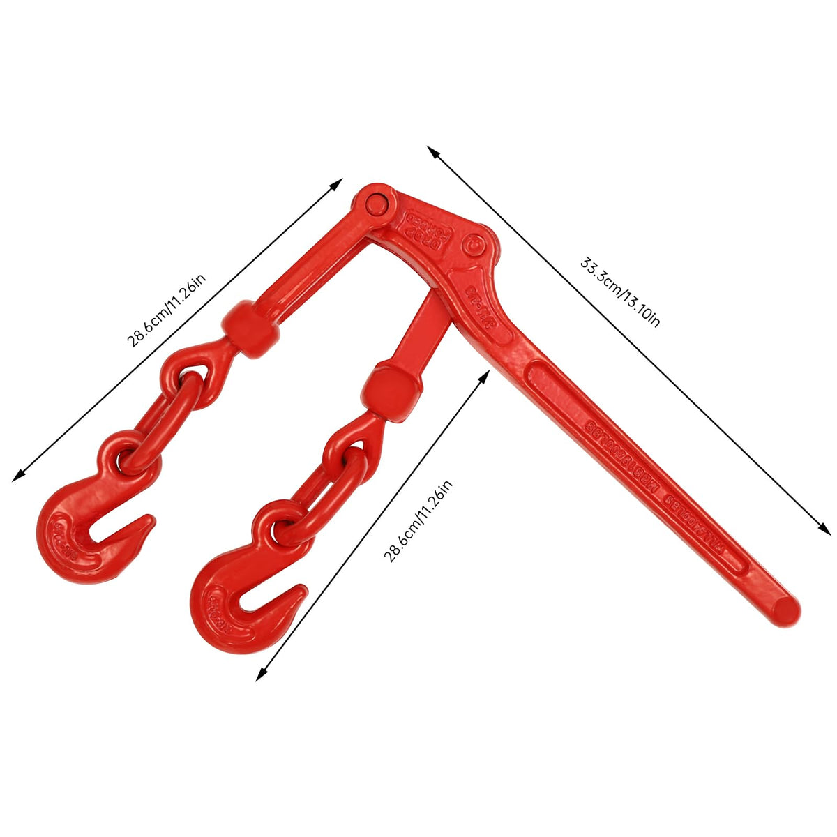 4-Pack Ratchet Binder 5/16-3/8 – 9200 Lbs Heavy-Duty Tie-Downs for Trailers & Trucks | Perfect for Cargo Securing, Industrial Transport & Commercial Hauling