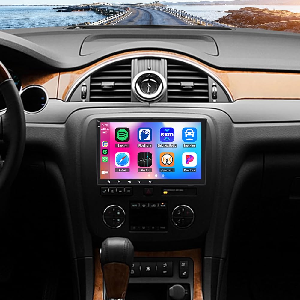 Double Din Car Stereo for Buick Enclave 2008-2012 w/CarPlay & Android Auto