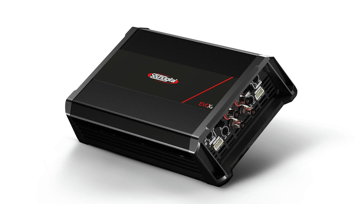 SounDigital 2400.4 EVOX 4 Ohm 4-Channel car Amplifier Power at 12.6V at 4 Ohms 4 X 396 WRMS