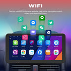 for Hyundai Sonata 2020-2023 CarPlay Android Auto Navigation Stereo GPS Radio Reverse Camera Display 10.33" QLED Touchscreen Headunit Tablet Pad Media Player, if Applicable Octa Core 4G+64G
